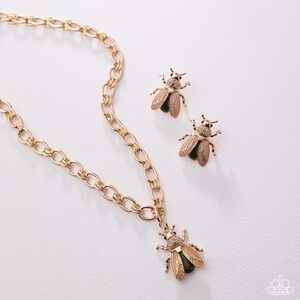 Gold Insect Jewelry Set